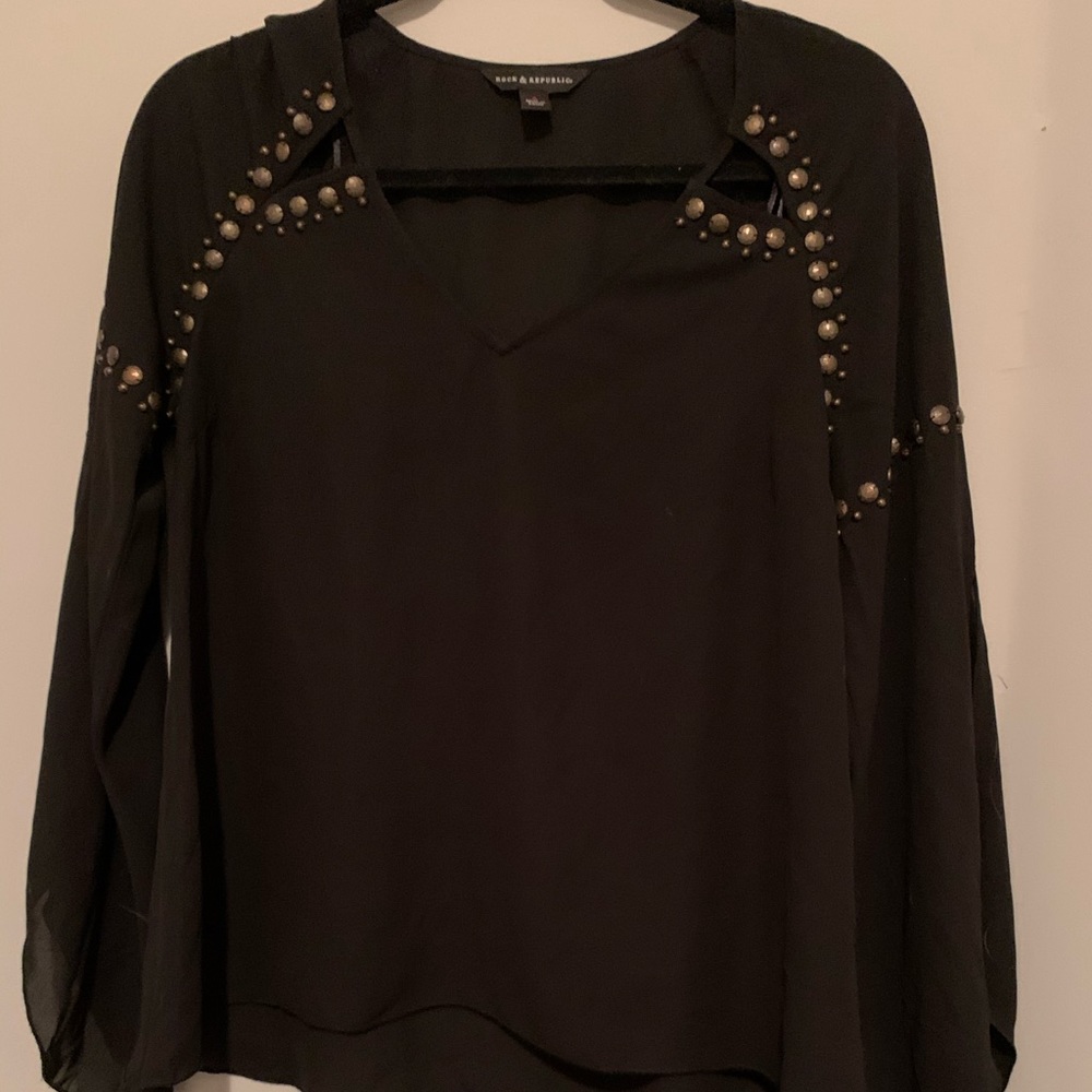 Rock and republic studded top